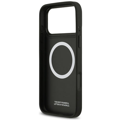 BMW M Carbon Line & Logo MagSafe - dėklas iPhone 17 Pro Max (raudonas)