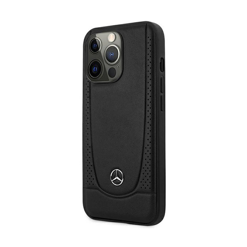 Mercedes Leather Urban Line – dėklas skirtas iPhone 15 Pro Max (juodas)