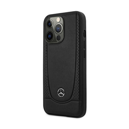 Mercedes Leather Urban Line – dėklas skirtas iPhone 15 Pro Max (juodas)