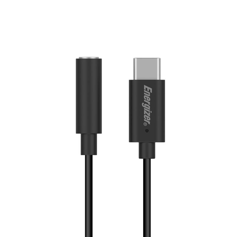 Energizer Ultimate - USB-C į 3,5 mm lizdo garso adapteris 11 cm (juodas)