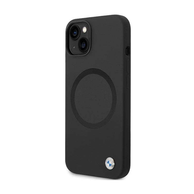 BMW Signature Liquid Silicone MagSafe – dėklas, skirtas „iPhone 14“ (juodas)