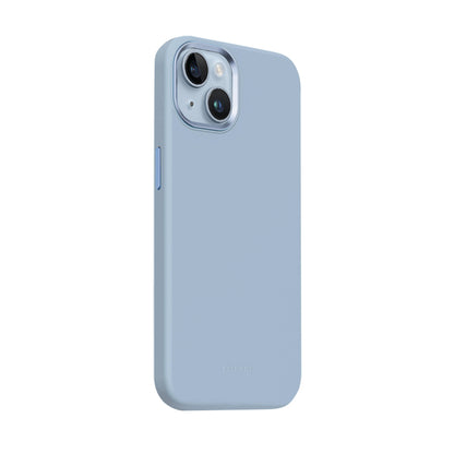 Crong Color Cover LUX Magnetic – dėklas iPhone 15 Plus MagSafe (šviesiai mėlynos spalvos)