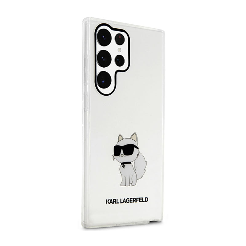 Karl Lagerfeld IML NFT Choupette - dėklas Samsung Galaxy S23 Ultra (skaidrus)