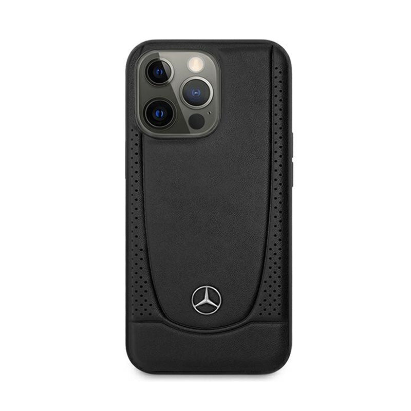 Mercedes Leather Urban Line – dėklas skirtas iPhone 15 Pro Max (juodas)