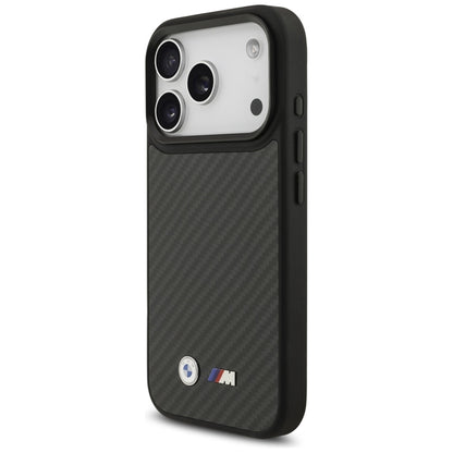 BMW M Kevlar Matinis MagSafe dėklas – iPhone 17 Pro (Juodas)