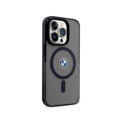 BMW Signature MagSafe – dėklas, skirtas iPhone 14 Pro (juodas)