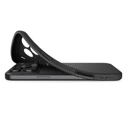 Spigen Liquid Air - Dėklas iPhone 17 Pro Max (Matinė juoda)