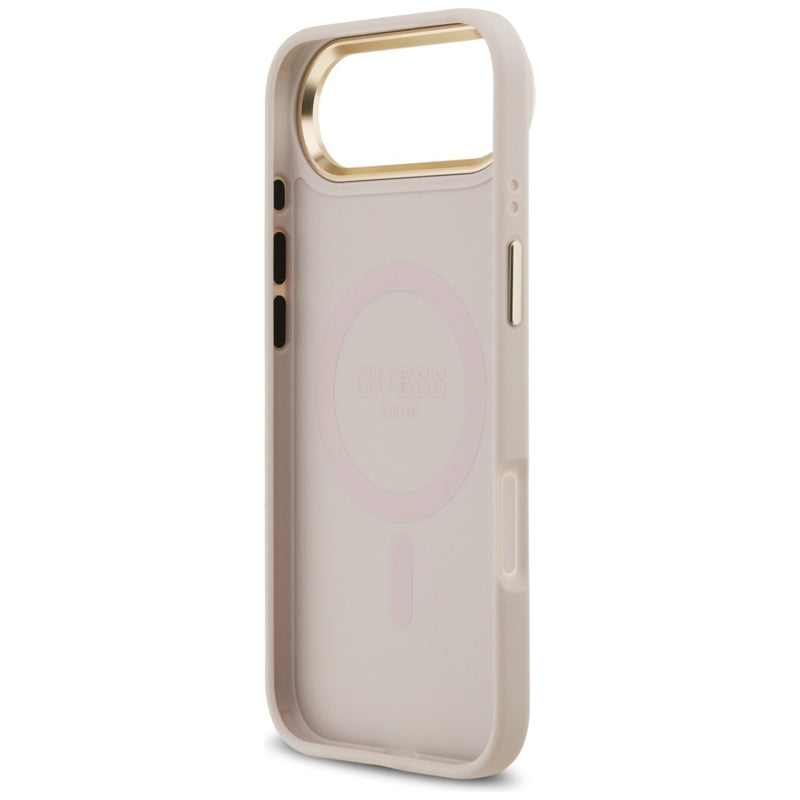 Guess 4G Strass Logo MagSafe dėklas iPhone Air (Rožinis)