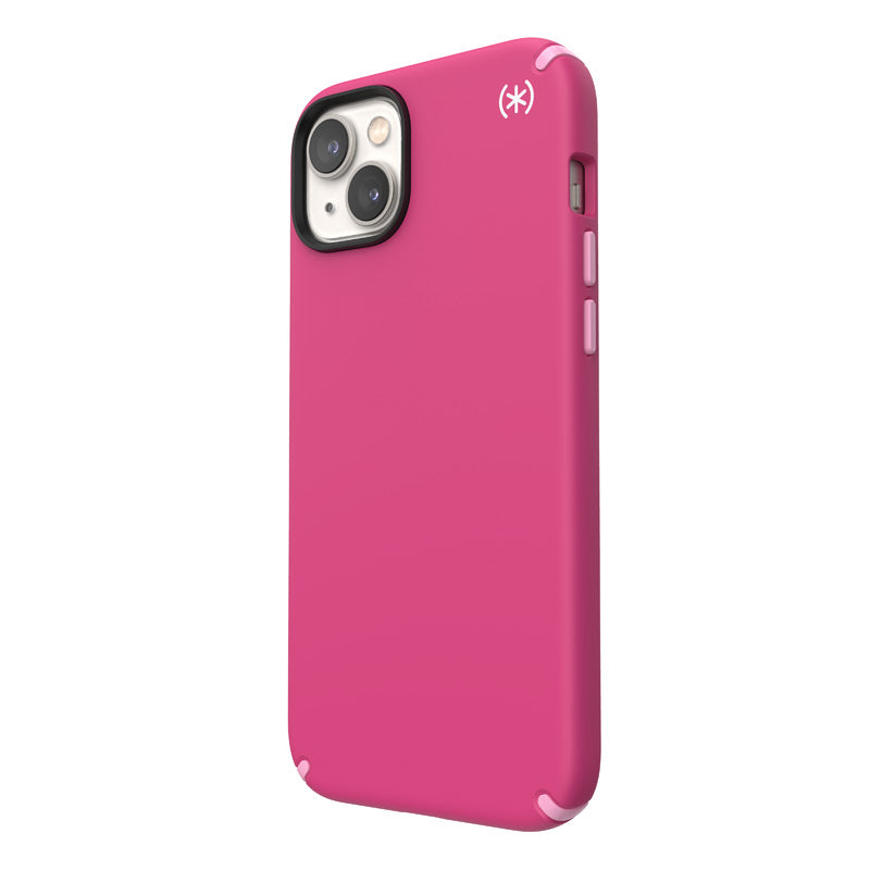 "Speck Presidio2 Pro + MagSafe" - dėklas "iPhone 15 Plus" / "14 Plus" su MICROBAN danga (Digitalpink / Blossompink / White)