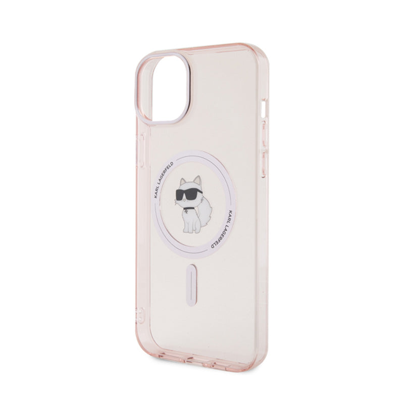 Karl Lagerfeld IML Choupette MagSafe – Dėklas, skirtas „iPhone 15 Plus“ (rožinis)