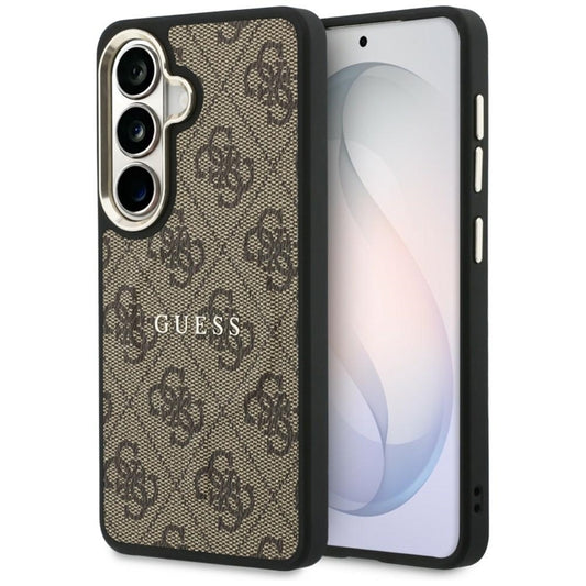 „Guess“ dėklas su „MagSafe“ žiedu „Samsung Galaxy S26“ (rusvos spalvos)