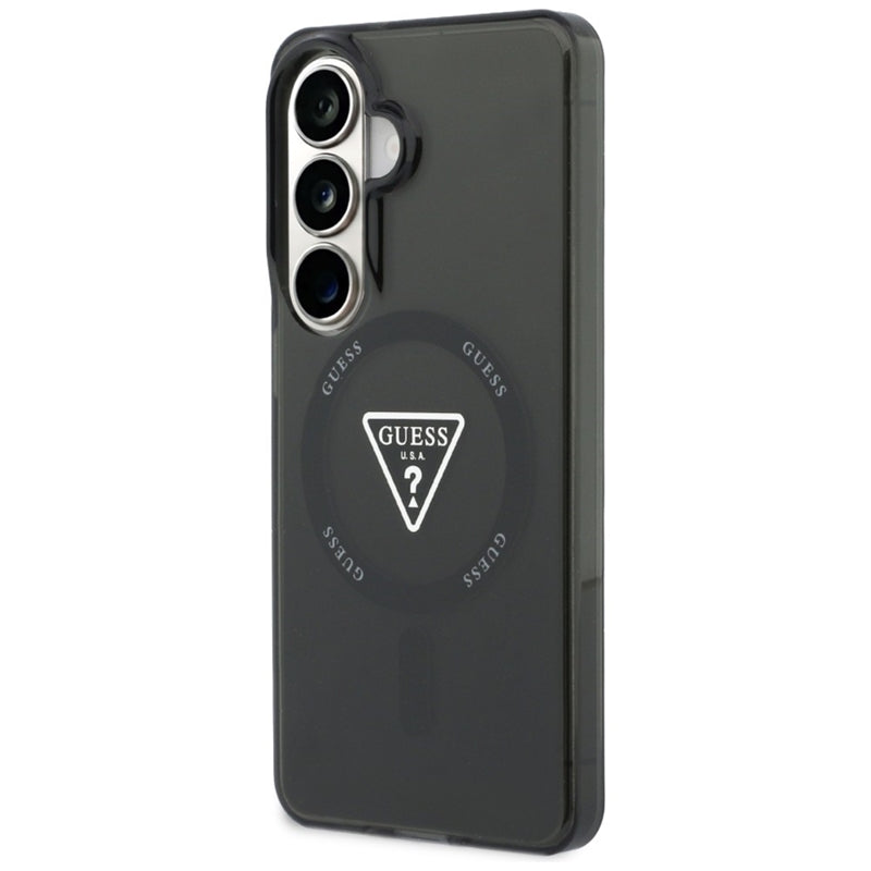 Guess IML Gradient Triangle MagSafe - Samsung Galaxy S26 dėklas (juodas)