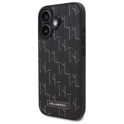 Karl Lagerfeld Hot Stamp MagSafe – Dėklas iPhone 16 (juodas)