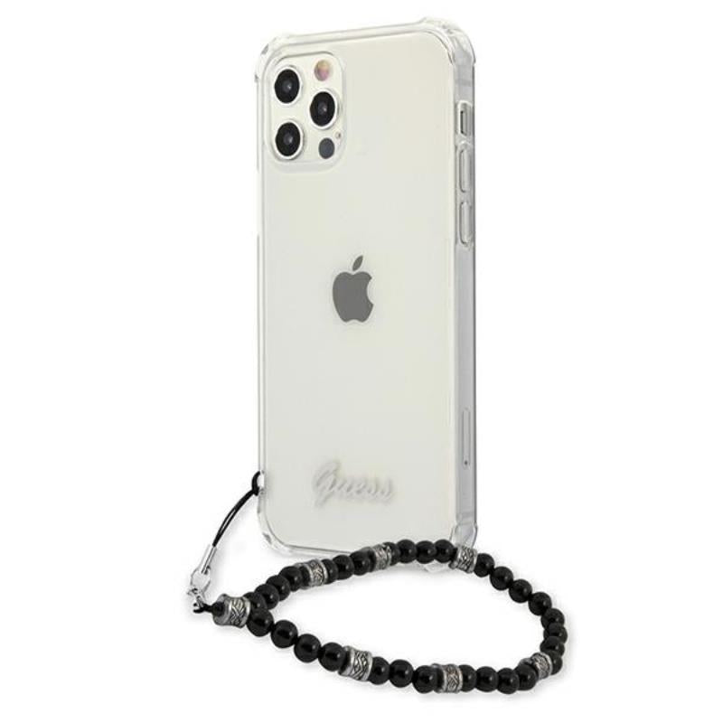 Guess Black Pearl Strap - iPhone 12 Pro Max dėklas (skaidrus)