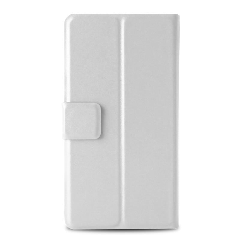 PURO Uniwallet Bi-Color - Universalus 360° pasukamas dėklas su kortelių lizdais, XXL dydis (baltas)