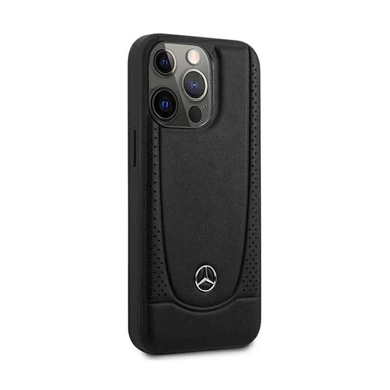 Mercedes Leather Urban Line – dėklas skirtas iPhone 15 Pro Max (juodas)