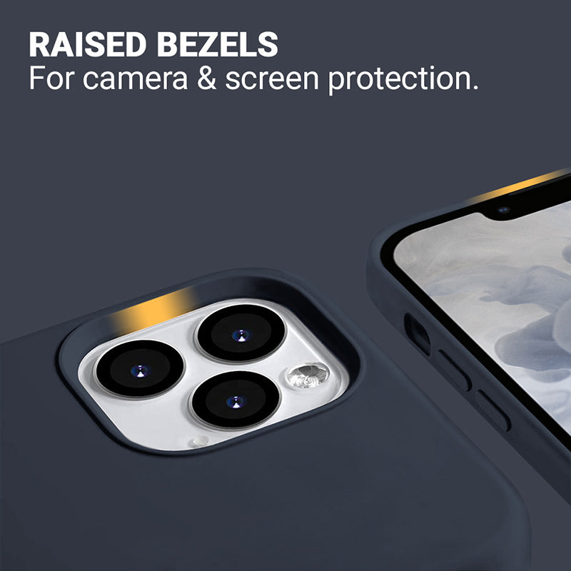 Crong Magnetinis spalvotas dėklas, skirtas iPhone 13 Pro Max (Tamsiai mėlyna)