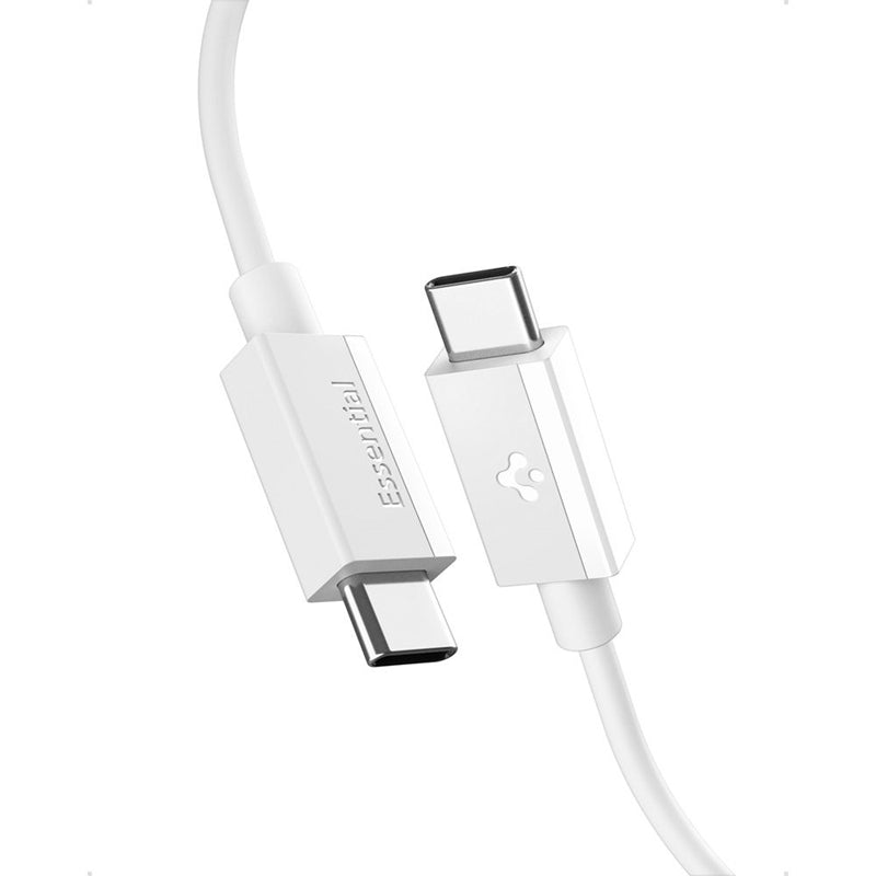 Spigen EB6010CC Essential – USB-C į USB-C kabelis PD 60W 1m (Baltas)