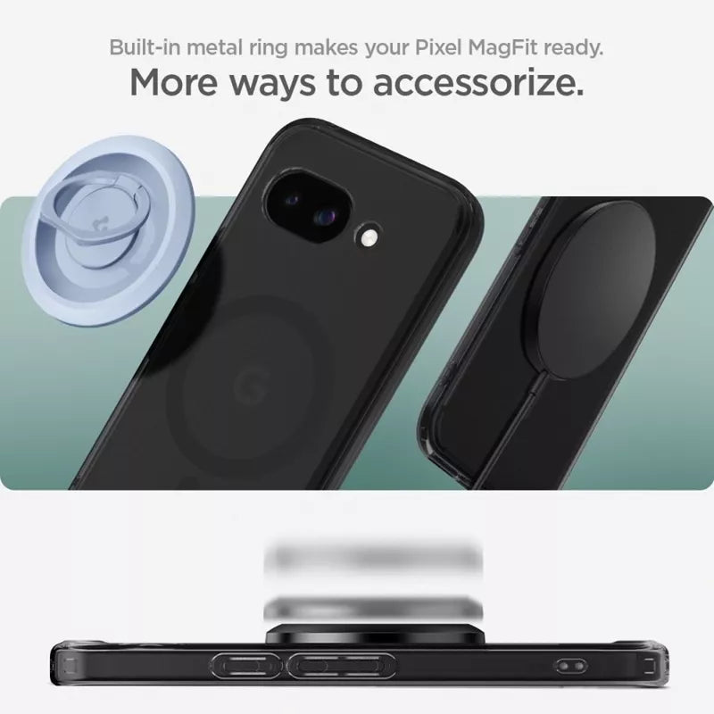 Spigen Ultra Hybrid Mag MagSafe – Dėklas Google Pixel 9a (Frost Black)