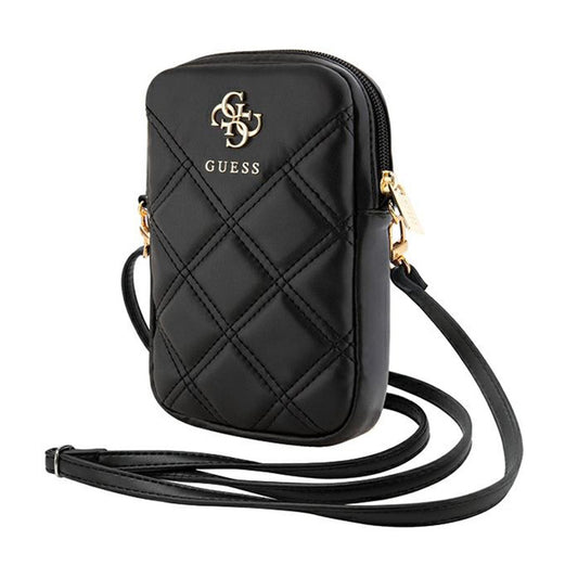 Guess Zip Quilted 4G – Rankinukas telefonui (juodas)