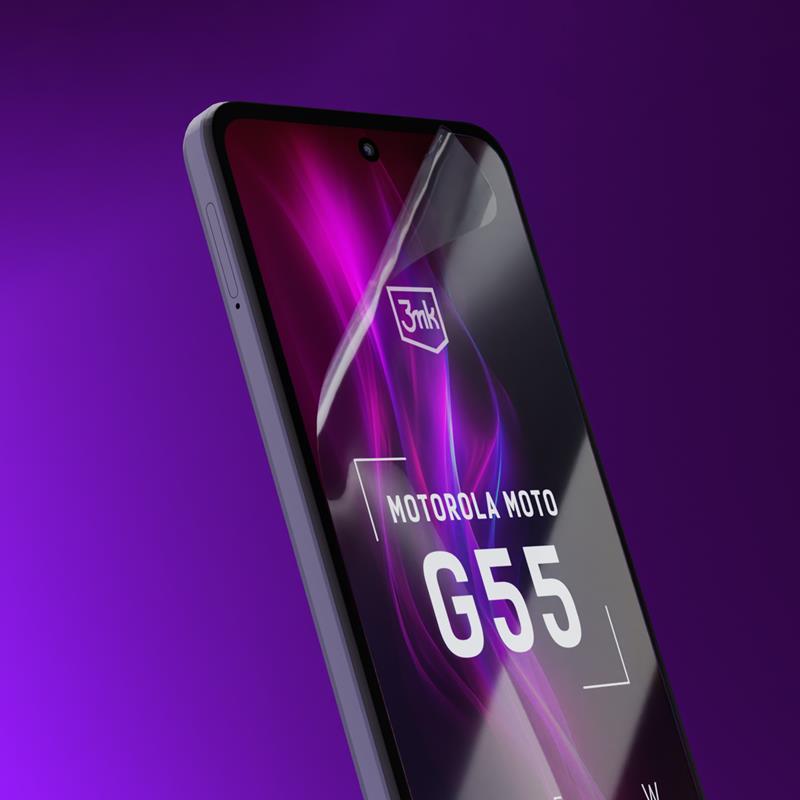 3mk FlexibleGlass - Hibridinis stiklas skirtas Motorola Moto G55 5G