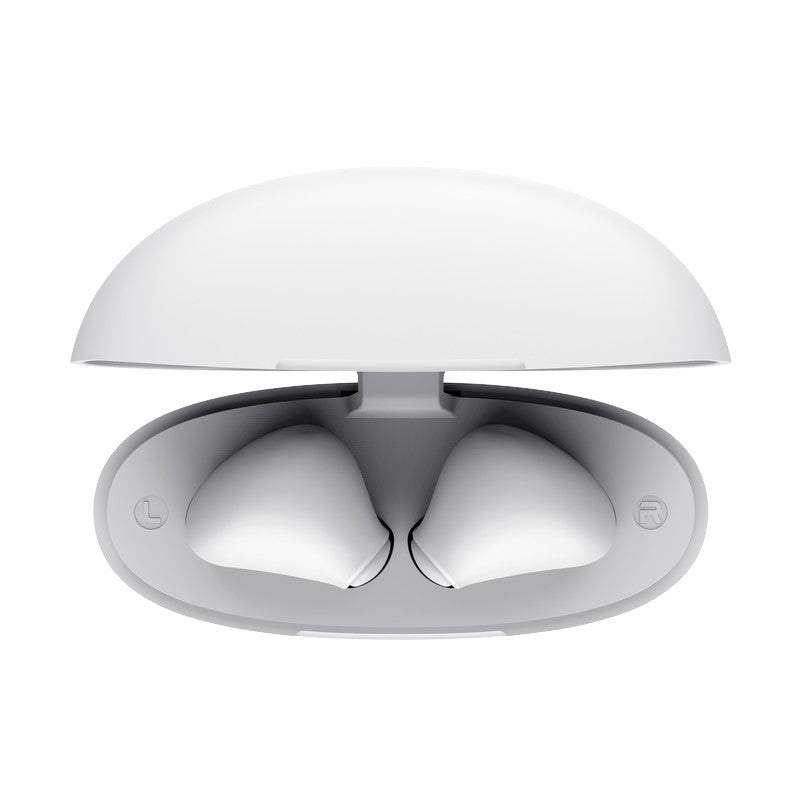 Trust Yavi – Bela bevielės ausinės „Bluetooth TWS“ su įkrovimo dėklu ir ENC