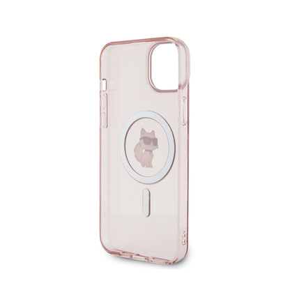 Karl Lagerfeld IML Choupette MagSafe – Dėklas, skirtas „iPhone 15 Plus“ (rožinis)
