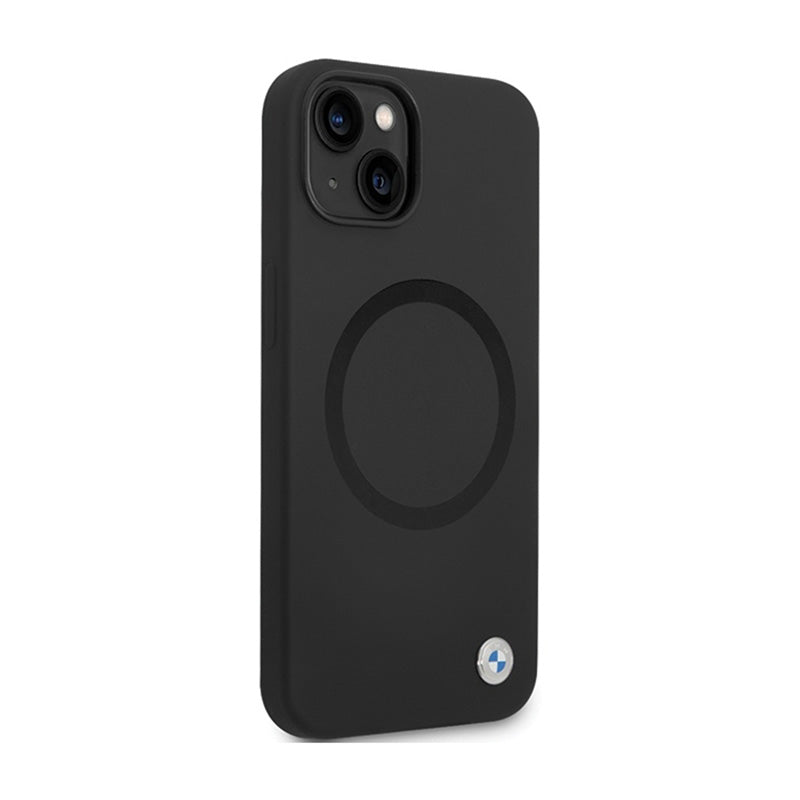 BMW Signature Liquid Silicone MagSafe – dėklas, skirtas „iPhone 14“ (juodas)