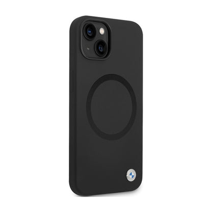 BMW Signature Liquid Silicone MagSafe – dėklas, skirtas „iPhone 14“ (juodas)