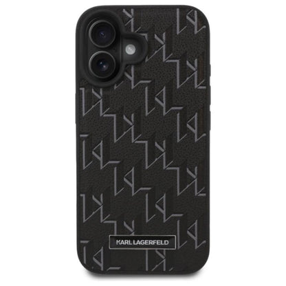 Karl Lagerfeld Hot Stamp MagSafe – Dėklas iPhone 16 (juodas)
