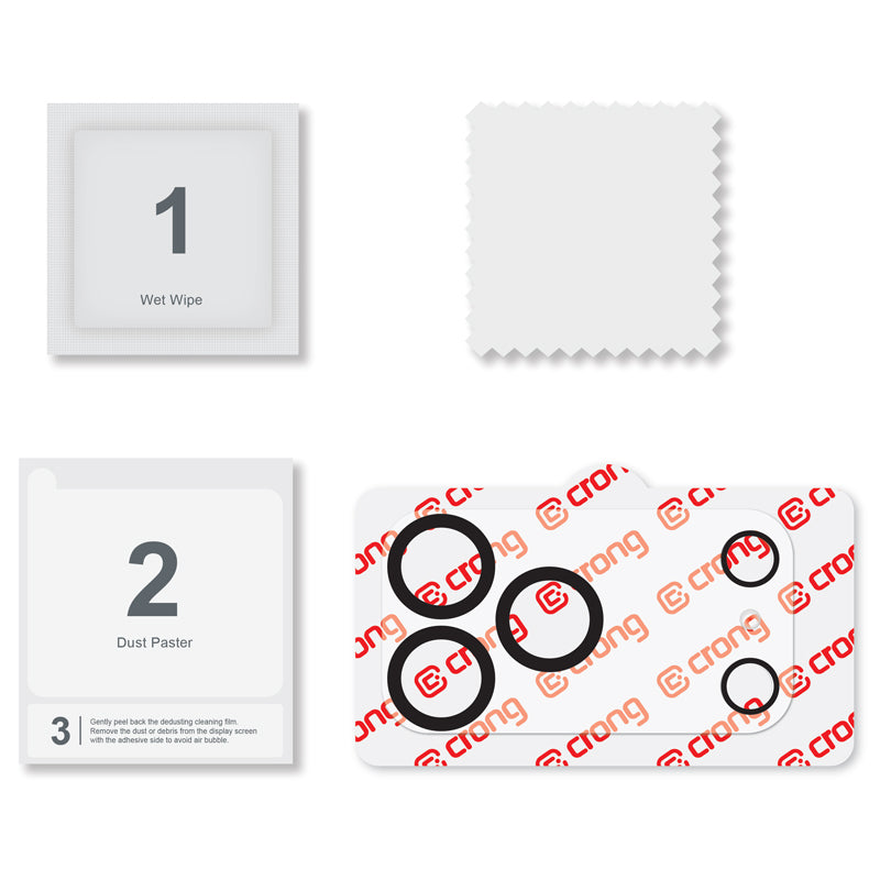 Crong Apsauga objektyvui - Kameros ir objektyvo stiklas iPhone 17 Pro