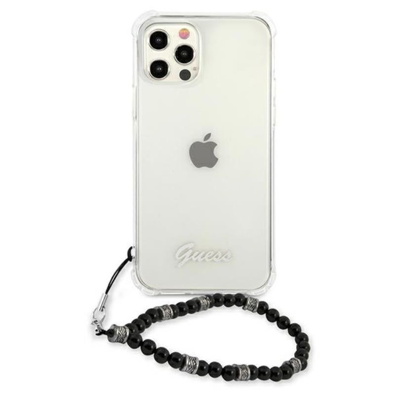 Guess Black Pearl Strap - iPhone 12 Pro Max dėklas (skaidrus)