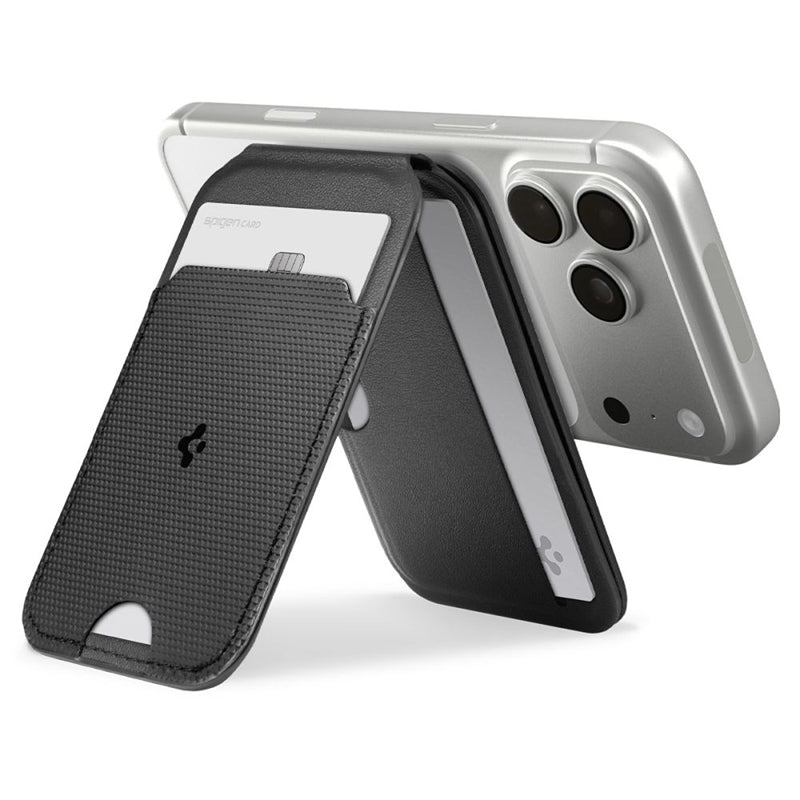 Spigen S314-2 Slim Fold Tripod MagSafe - Magnetinė piniginė su stovo funkcija (juoda)