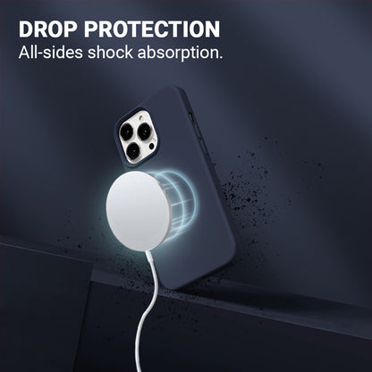 Crong Magnetinis spalvotas dėklas, skirtas iPhone 13 Pro Max (Tamsiai mėlyna)