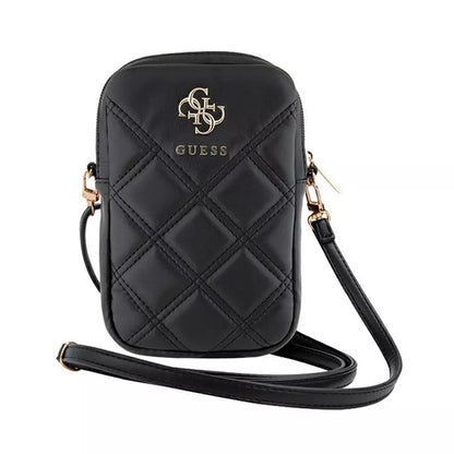 Guess Zip Quilted 4G – Rankinukas telefonui (juodas)