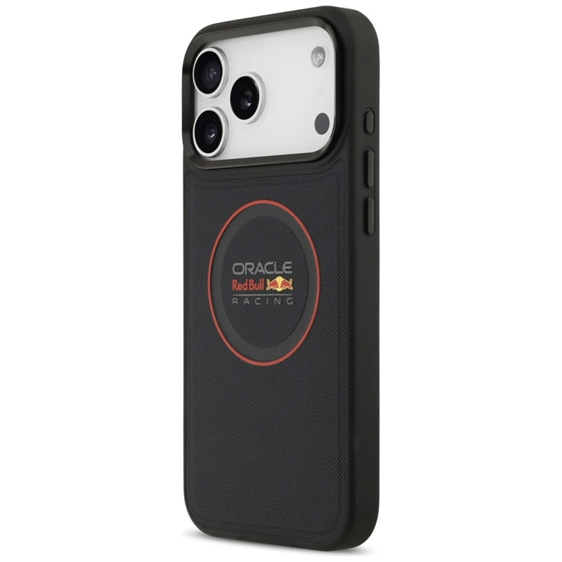 Red Bull tinklinis raudonasis žiedas ir metaliniai mygtukai MagSafe - „iPhone 17 Pro Max“ dėklas (tamsiai mėlynas)