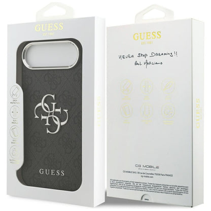 Guess 4G Big 4G Classic Logo dėklas iPhone Air (Juoda / Sidabrinė)