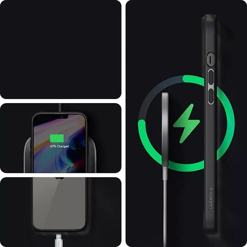 Spigen Ultra Hybrid – „iPhone 13 Pro“ dėklas (juodas)