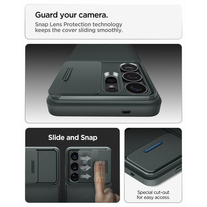 Spigen Optik Armor – dėklas, skirtas Samsung Galaxy S26 Ultra (Abyss Green)