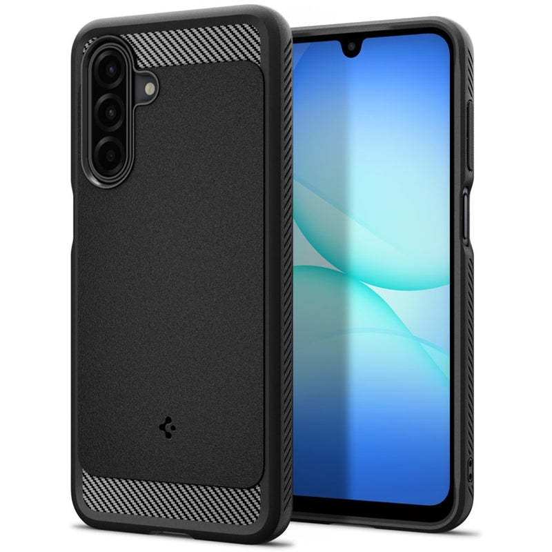 Spigen Rugged Armor - Dėklas, skirtas Samsung Galaxy A17 4G / 5G (Juodas)