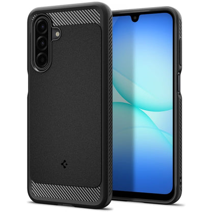 Spigen Rugged Armor - Dėklas, skirtas Samsung Galaxy A17 4G / 5G (Juodas)