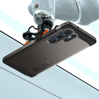 Spigen Tough Armor MagSafe – „Samsung Galaxy S25 Ultra“ dėklas (spalva „Gunmetal“)