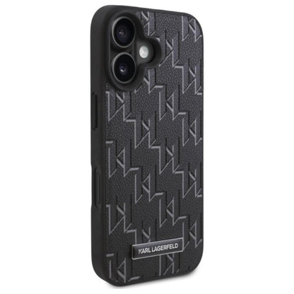 Karl Lagerfeld Hot Stamp MagSafe – Dėklas iPhone 16 (juodas)