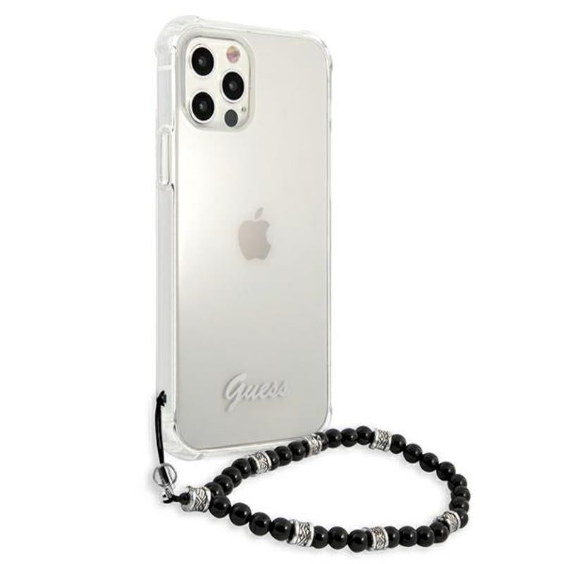 Guess Black Pearl Strap - iPhone 12 Pro Max dėklas (skaidrus)