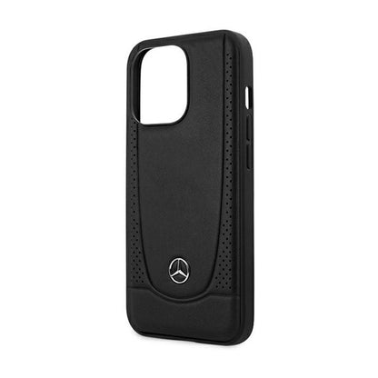 Mercedes Leather Urban Line – dėklas skirtas iPhone 15 Pro Max (juodas)