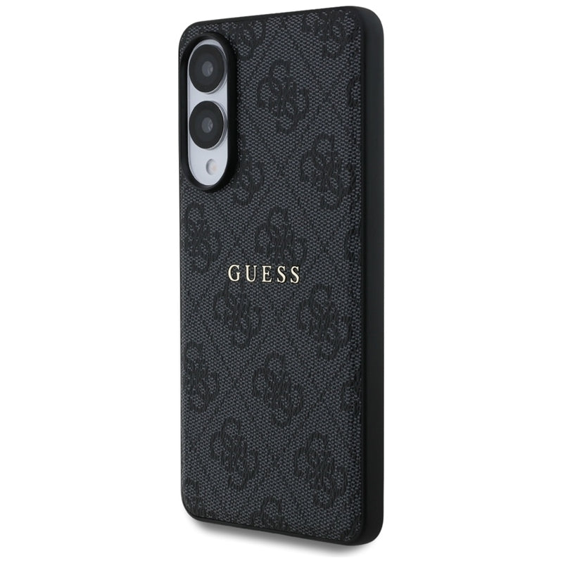 Guess 4G Ring Classic Logo MagSafe - Dėklas Samsung Galaxy S25 Edge (juodas)