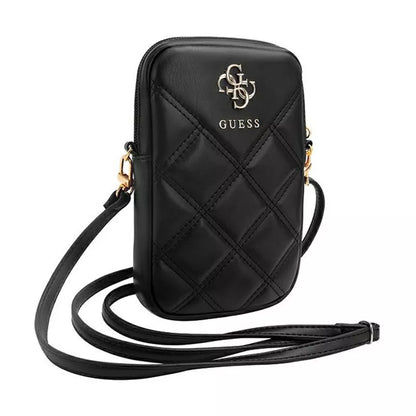 Guess Zip Quilted 4G – Rankinukas telefonui (juodas)