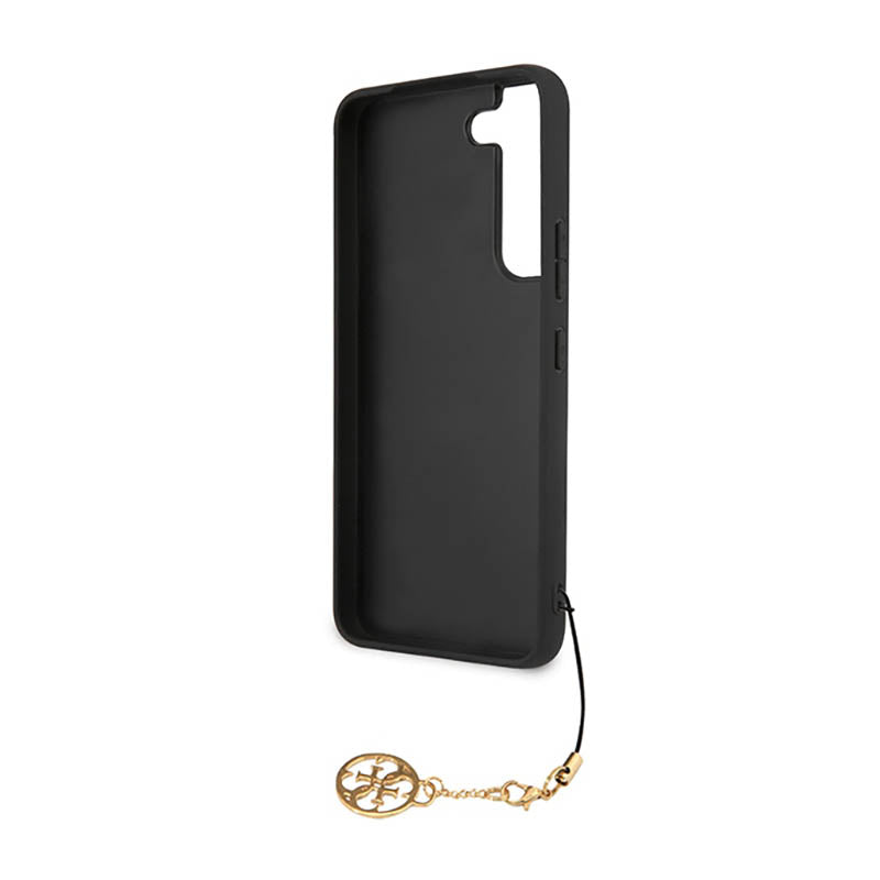 Guess 4G Charms Collection – Dėklas, skirtas Samsung Galaxy S23 (Ruda)