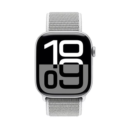 Crong Nylon - sportinė apyrankė, skirta „Apple Watch“ 38/40/41/42 mm (sidabro pilka)