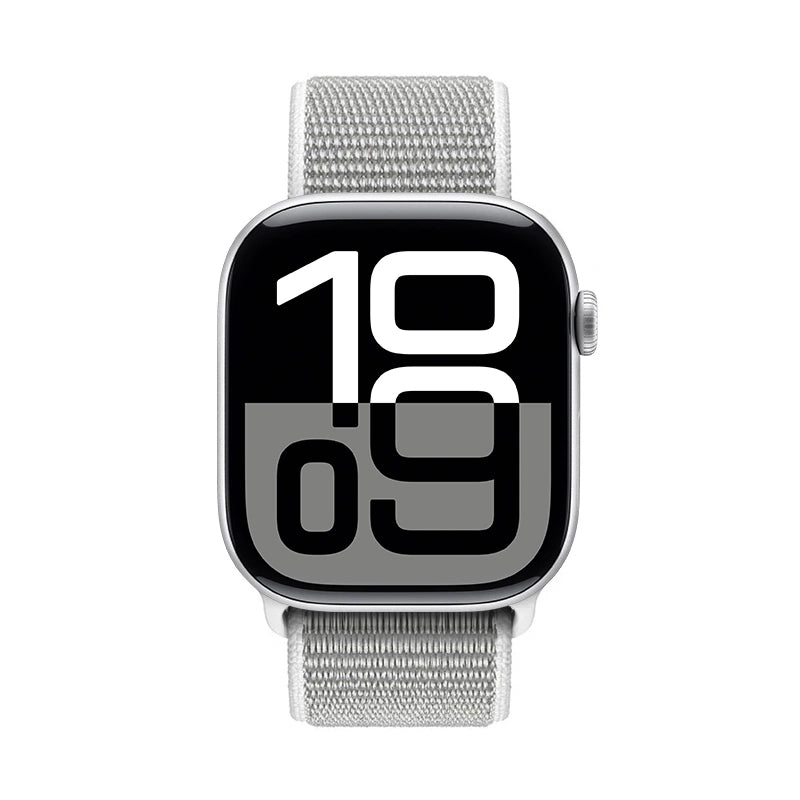 Crong Nylon - sportinė apyrankė, skirta „Apple Watch“ 38/40/41/42 mm (sidabro pilka)